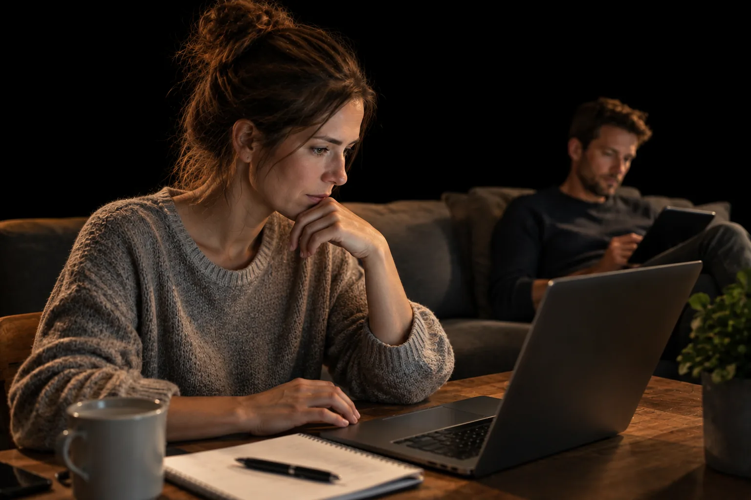Arbeitsplatz für das Homeoffice zu Hause.